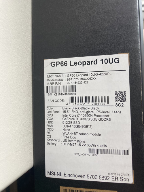 Ігровий ноутбук MSI GP66 Leopard 10UG фото 3
