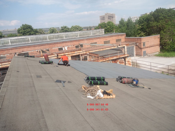 Ремонт дахів євроруберойдом (гаражі, цехи, альтанки тощо). маленьке фото 3