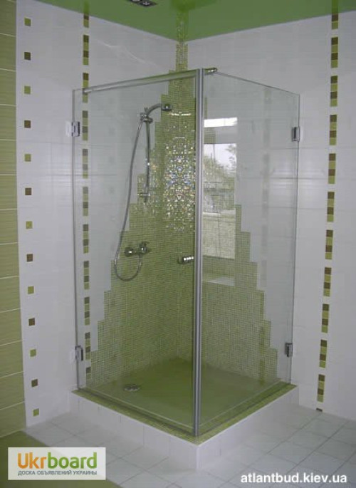 Скляні душові кабіни Виготовлення і монтаж скляних душових кабін. фото 2