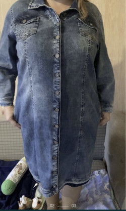 Сукня джинсова з шільної тканини 54/56 1200 грн
