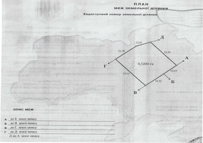 Продажа землі, 12 соток. 