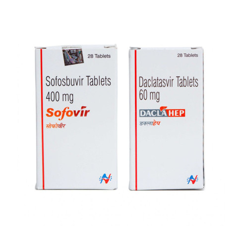 Daclatasvir 60mg+Sofosbuvir 400mg 