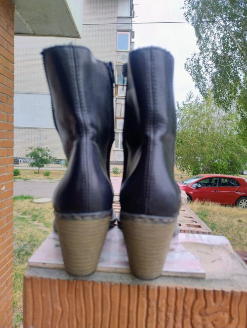 Шкіряні ботильони на утеплювачі Rieker фото 5