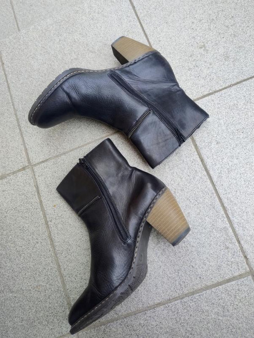 Шкіряні ботильони на утеплювачі Rieker фото 6