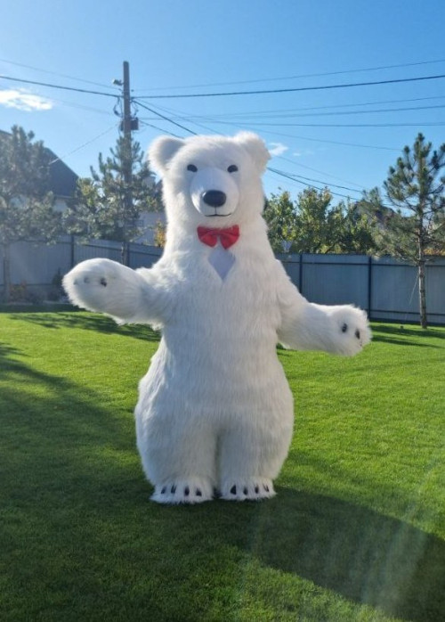 Замовте Білого Надувного Ведмедика для Експрес-Привітання! 