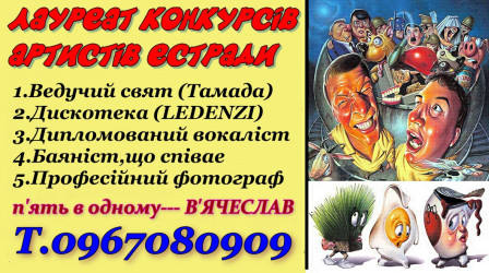 Ведущий, ди-джей, баянист, вокалист, фотограф