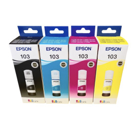 Комплект оригінальних чорнил Epson 103 (C,M,Y,Bk)