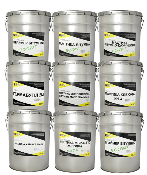 Мастика битумная ведро 3,0 кг БИТЭЛАСТ - БИТУМНЫЙ Ecobit фото 4