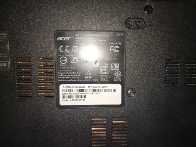 Робоча плата acer e1-570g фото 3