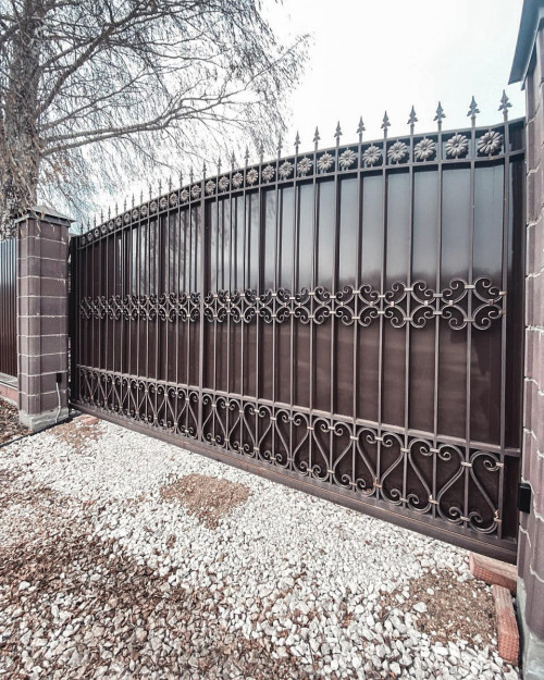 Металлические ворота в Кривом Роге фото 20