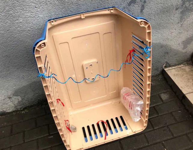 Контейнер клітка переноска для середніх великих собак. 90x70x60см фото 2