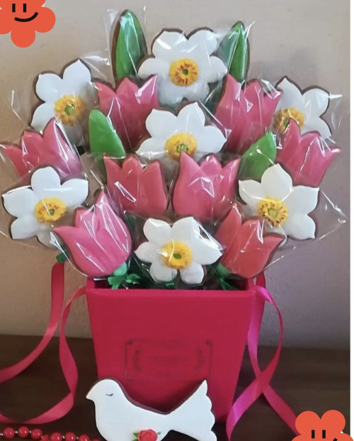 Святкові пряники до 8 Березня фото 2