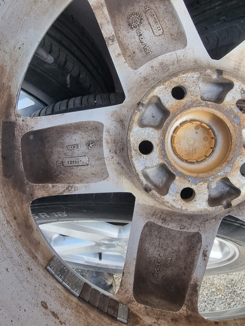 Диски R 18 с резинной 215×55 континенталь б.у на Джип компасс фото 3