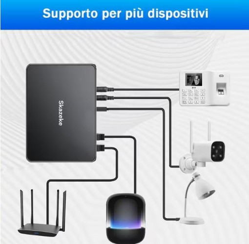 Міні UPS для роутера з вбудованим бл.живлення, 18000mAh, рег.напруги фото 3