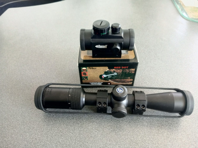 Продам пневматику с прицепом, коллиматором, шомпол 