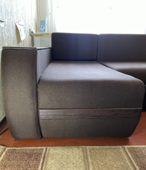 Диван-ліжко Граф кутовий у відмінному стані з баром та просторими відс фото 3