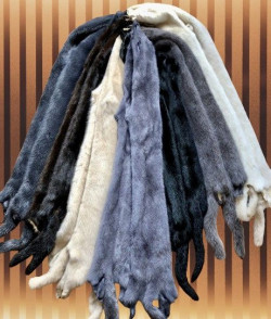 Норковые меховые шкурки