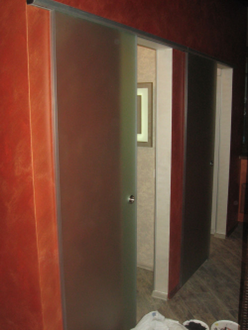 розсувні скляні двері фото 9