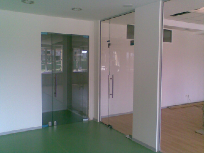 скляні двері, вхідні скляні двері фото 21