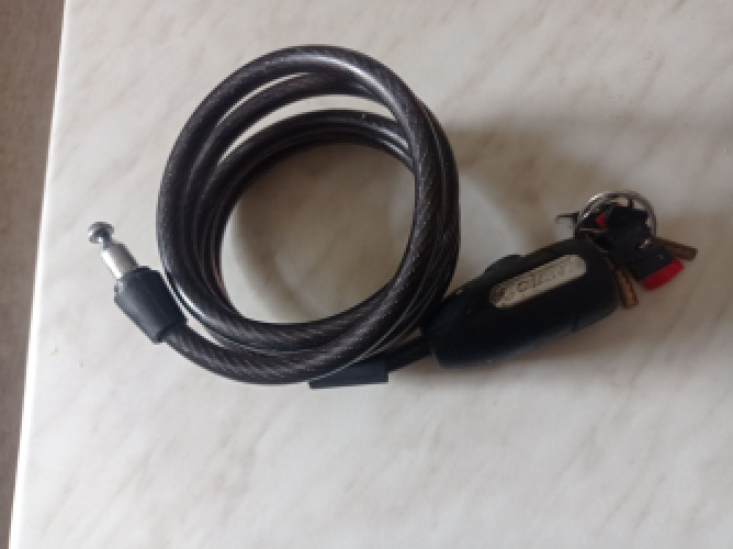 Велосипедный замок GIANT. Длина 150 см . фото 2