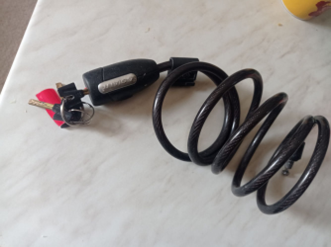 Велосипедный замок GIANT. Длина 150 см . фото 4