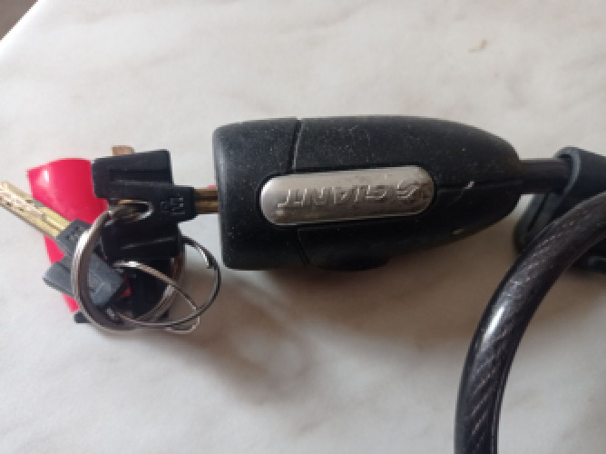 Велосипедный замок GIANT. Длина 150 см . фото 5