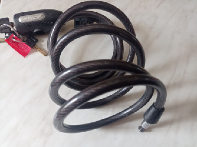 Велосипедный замок GIANT. Длина 150 см . фото 7