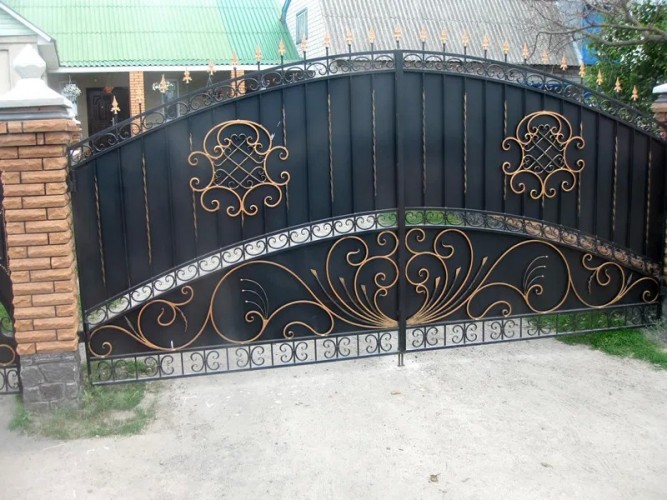 Металлические Ворота: откатные, кованые, гаражные, распашные - Киев фото 2