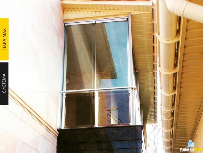 Засклити балкон, безрамне скління, виробник вікон фото 5