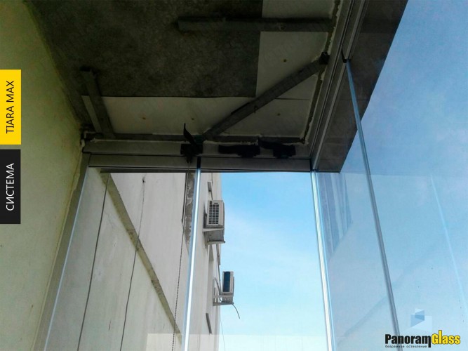 Засклити балкон, безрамне скління, виробник вікон фото 3