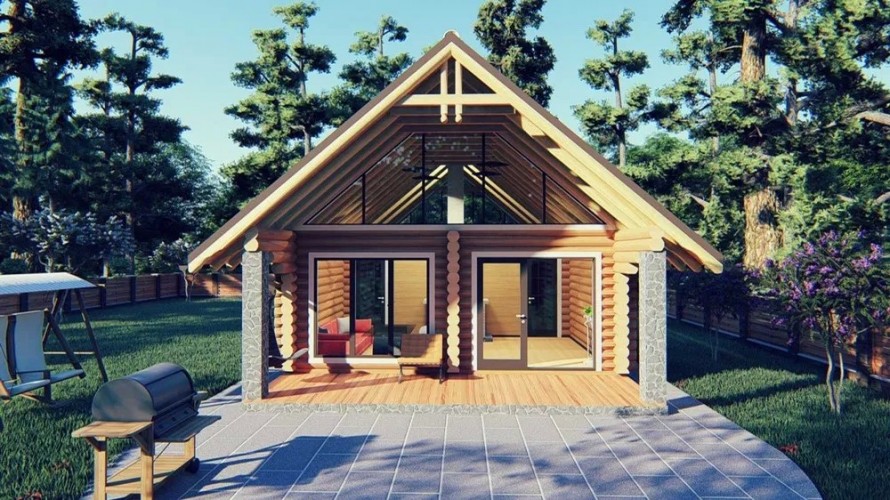 Дерев'яний будинок, дача 95м 20700$ зруб WonderWood еко брус фото 8