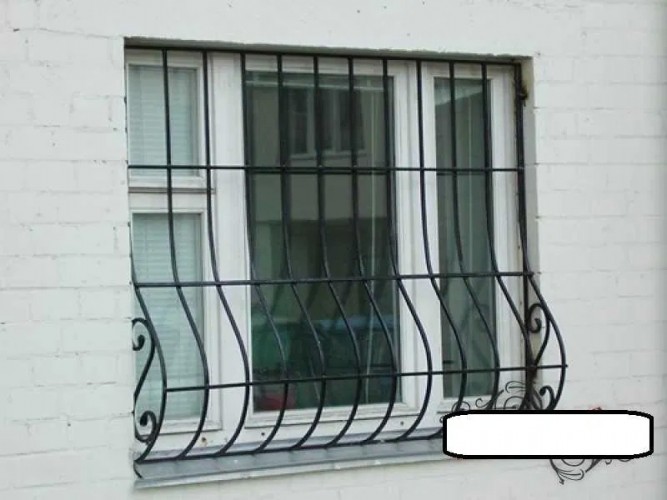 Металлические решетки на окна, грати на вікна. фото 7