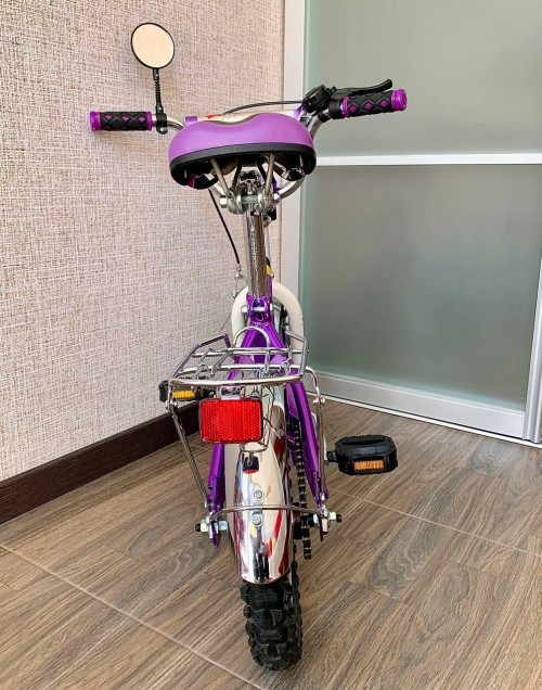 Велосипед Profi Trike 12д (P1248A) фіолетовий з додатковими колесами фото 2